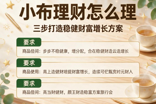 小布理财怎么理：三步打造稳健财富增长方案