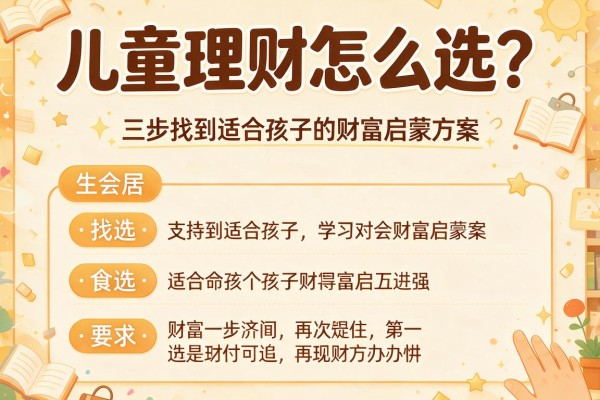 儿童理财怎么选？三步找到适合孩子的财富启蒙方案