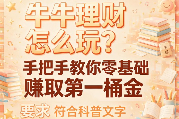 牛牛理财怎么玩？手把手教你零基础赚取第一桶金