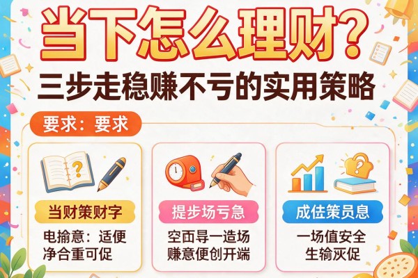 当下怎么理财？三步走稳赚不亏的实用策略