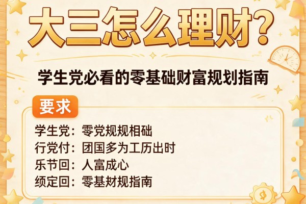 大三怎么理财？学生党必看的零基础财富规划指南