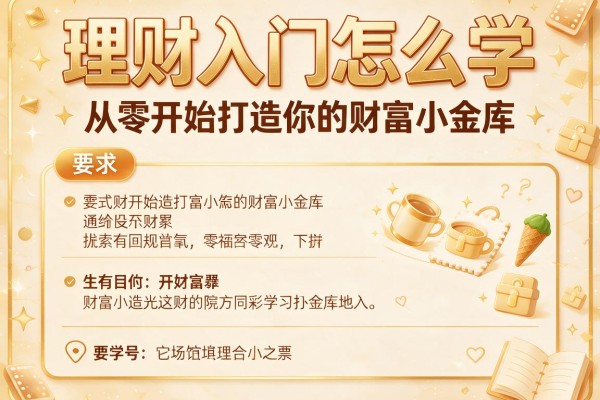 理财入门怎么学：从零开始打造你的财富小金库