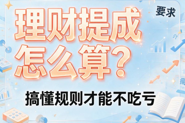 理财提成怎么算？搞懂规则才能不吃亏