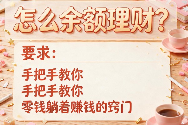 怎么余额理财？手把手教你零钱躺着赚钱的窍门