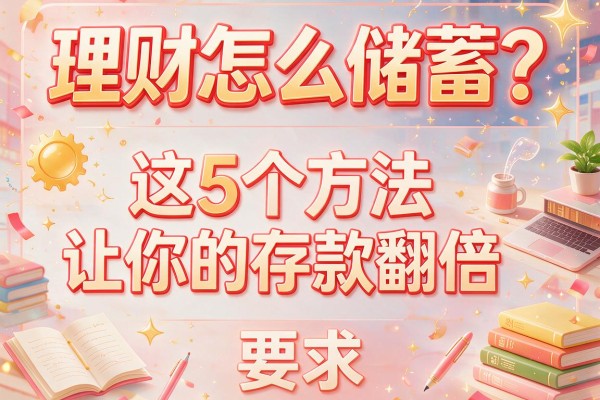 理财怎么储蓄？这5个方法让你的存款翻倍