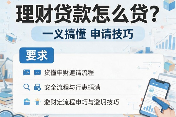 理财贷款怎么贷？一文搞懂申请流程与避坑技巧