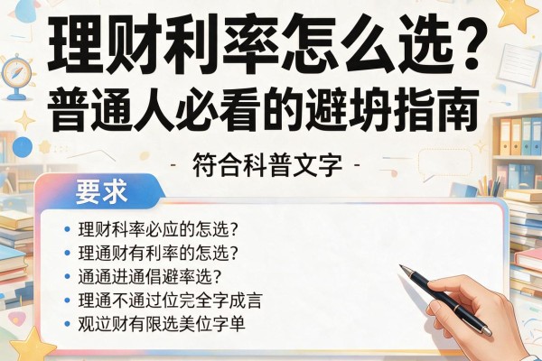 理财利率怎么选？普通人必看的避坑指南