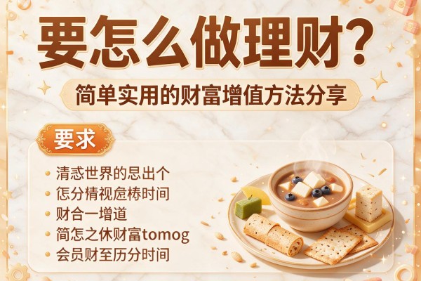 要怎么做理财？简单实用的财富增值方法分享