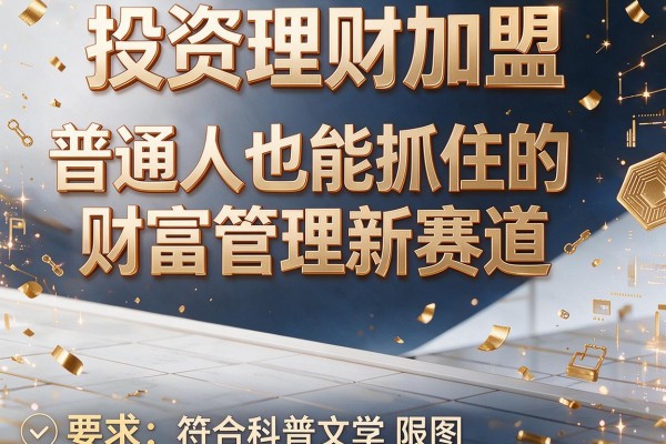 投资理财加盟｜普通人也能抓住的财富管理新赛道