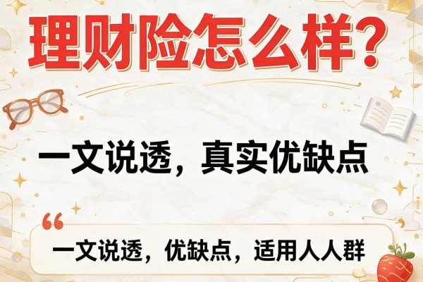 理财险怎么样？一文说透它的真实优缺点和适用人群