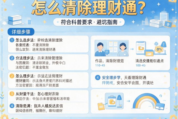 怎么清除理财通？详细步骤与避坑指南