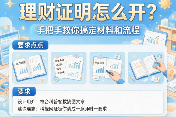 理财证明怎么开？手把手教你搞定材料和流程