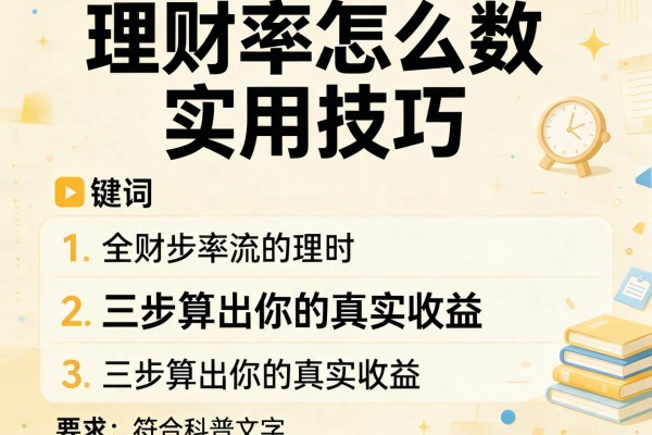 理财率怎么数实用技巧：三步算出你的真实收益