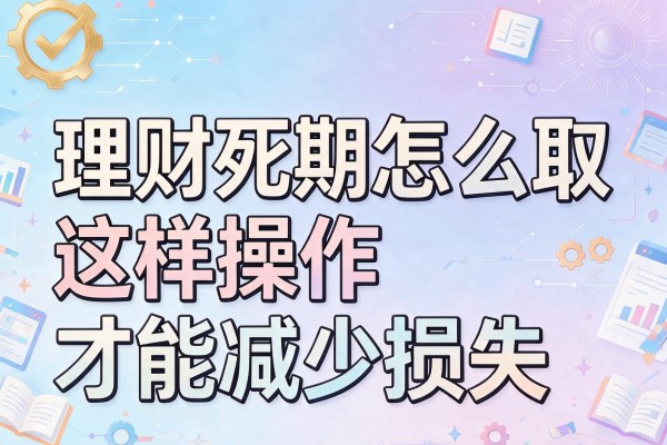 理财死期怎么取这样操作才能减少损失！