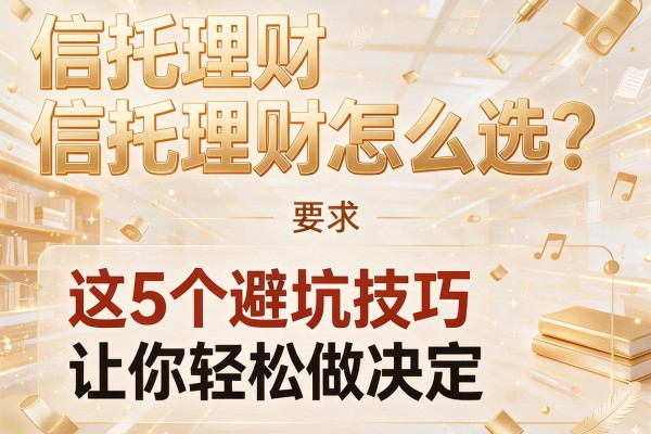 信托理财怎么选？这5个避坑技巧让你轻松做决定
