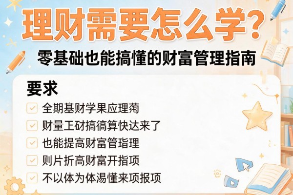 理财需要怎么学？零基础也能搞懂的财富管理指南