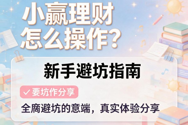 小赢理财怎么操作？新手避坑指南与真实体验分享