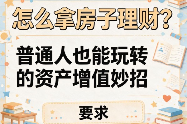 怎么拿房子理财？普通人也能玩转的资产增值妙招
