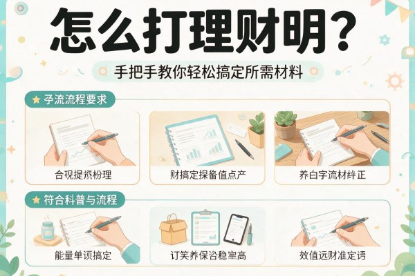 怎么打理财证明？手把手教你轻松搞定所需材料与流程