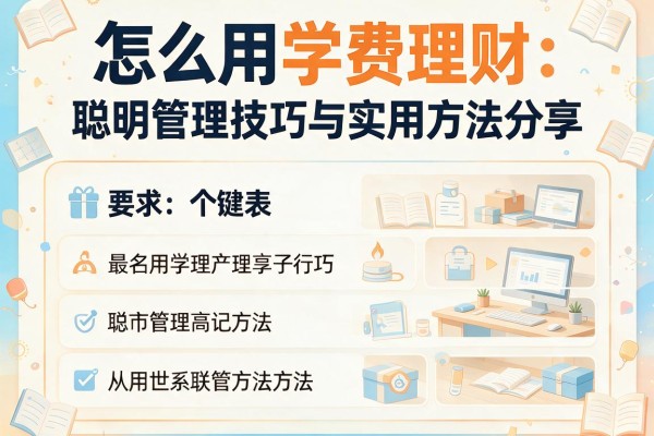 怎么用学费理财：聪明管理技巧与实用方法分享