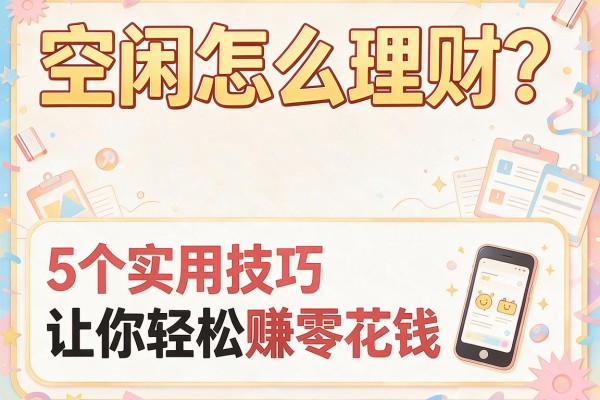 空闲怎么理财？5个实用技巧让你轻松赚零花钱