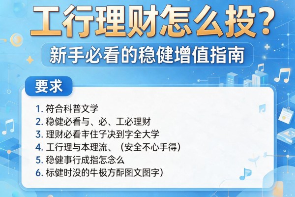 工行理财怎么投？新手必看的稳健增值指南