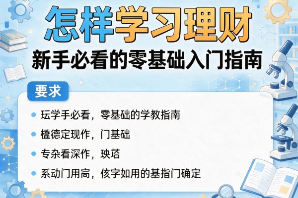 怎样学习理财：新手必看的零基础入门指南