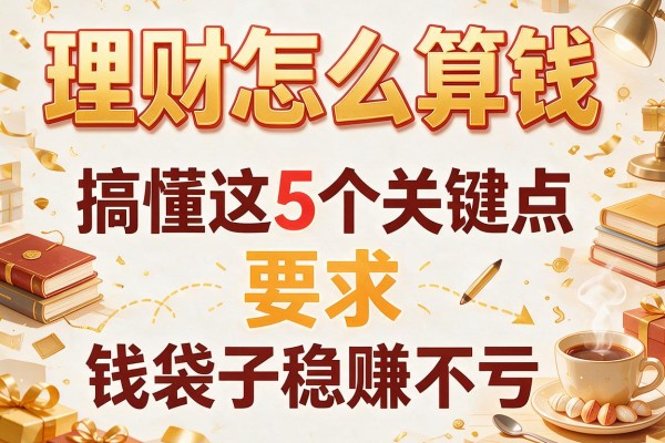 理财怎么算钱：搞懂这5个关键点，钱袋子稳赚不亏