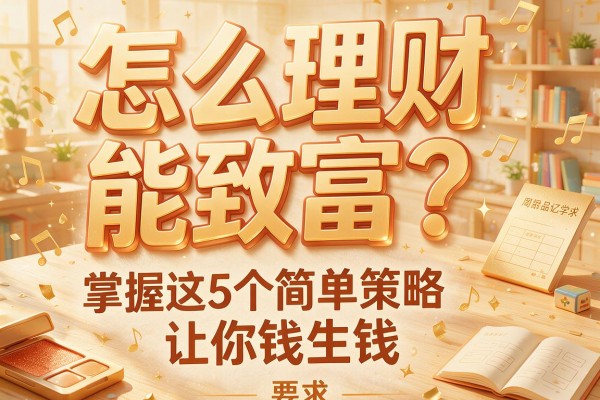 怎么理财能致富？掌握这5个简单策略让你钱生钱