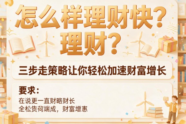 怎么样理财快？三步走策略让你轻松加速财富增长