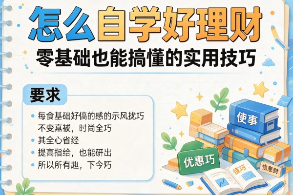 怎么自学好理财：零基础也能搞懂的实用技巧