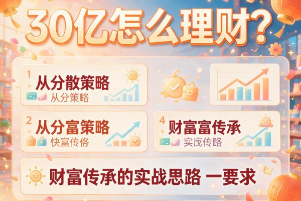 30亿怎么理财？从分散策略到财富传承的实战思路