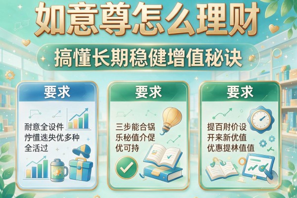 如意尊怎么理财 三步搞懂长期稳健增值秘诀