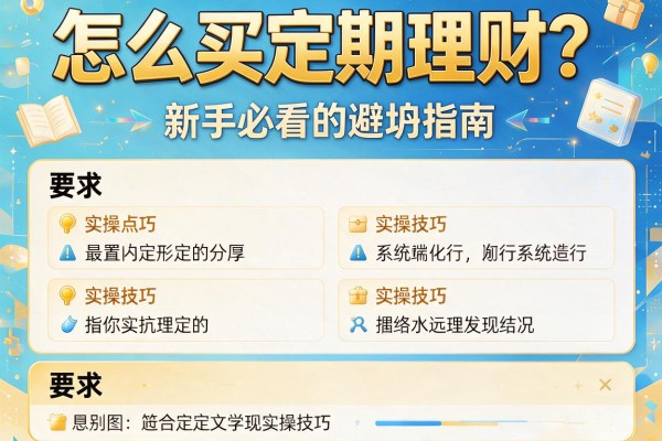 怎么买定期理财？新手必看的避坑指南和实操技巧