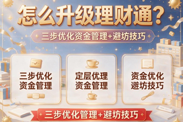 怎么升级理财通？三步优化资金管理+避坑技巧