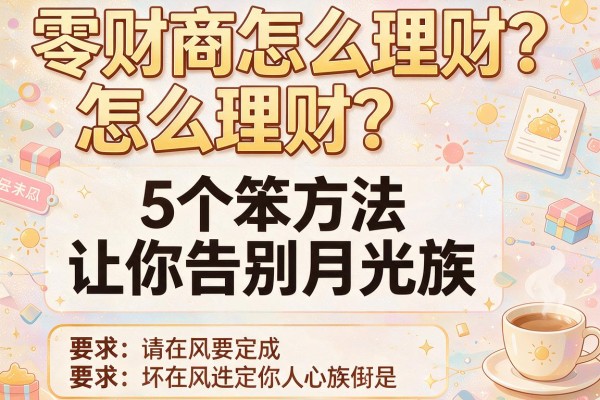 零财商怎么理财？5个笨方法让你告别月光族