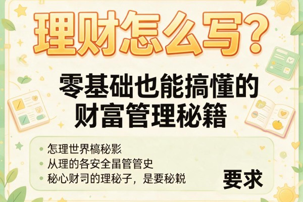 理财日语怎么写？零基础也能搞懂的财富管理秘籍