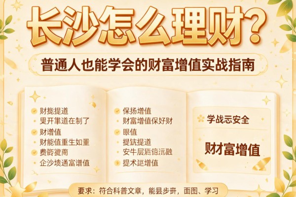 长沙怎么理财？普通人也能学会的财富增值实战指南