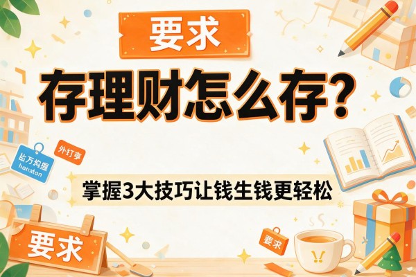 存理财怎么存？掌握3大技巧让钱生钱更轻松