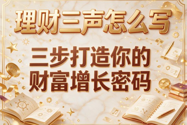 理财三声怎么写：三步打造你的财富增长密码