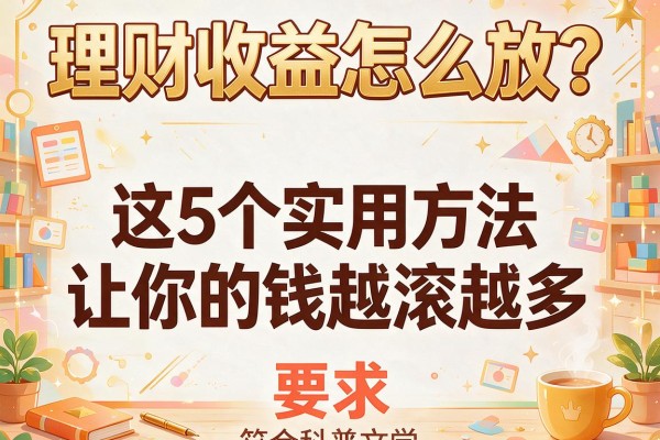 理财收益怎么放？这5个实用方法让你的钱越滚越多