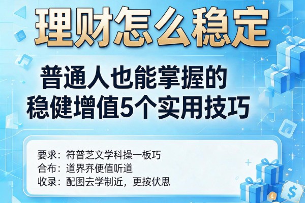 理财怎么稳定：普通人也能掌握的稳健增值5个实用技巧