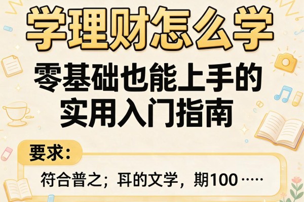 学理财怎么学：零基础也能上手的实用入门指南
