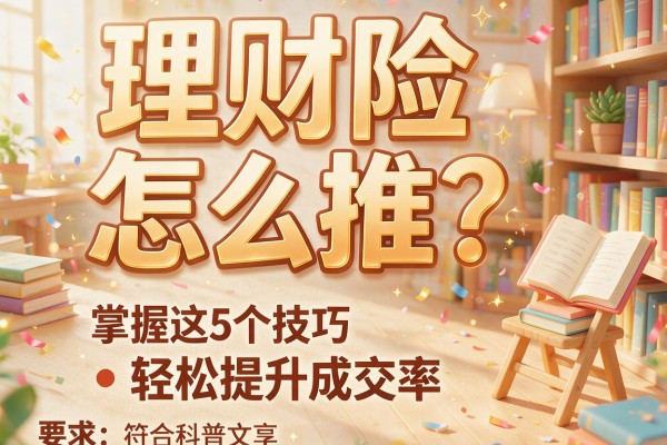 理财险怎么推？掌握这5个技巧轻松提升成交率