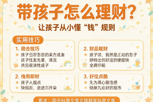 带孩子怎么理财？实用技巧让孩子从小懂“钱”规则