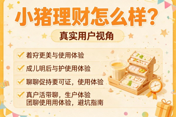 小猪理财怎么样？真实用户视角聊聊使用体验和避坑指南