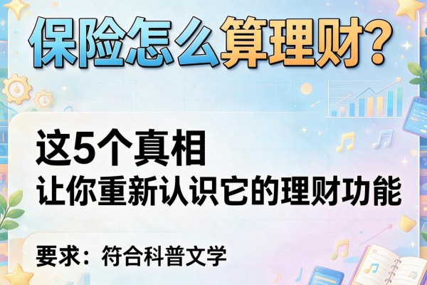 保险怎么算理财？这5个真相让你重新认识它的理财功能
