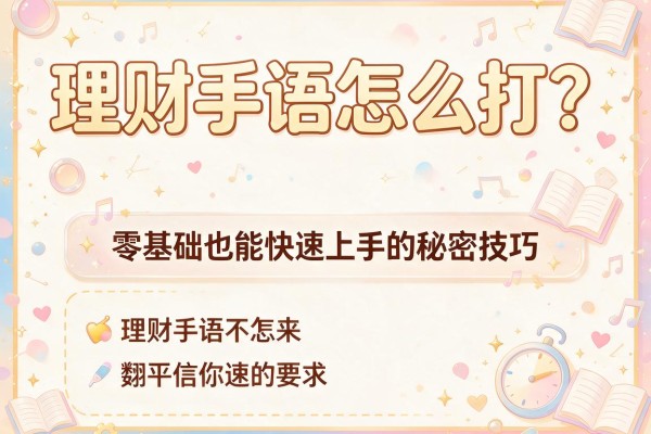 理财手语怎么打？零基础也能快速上手的秘密技巧