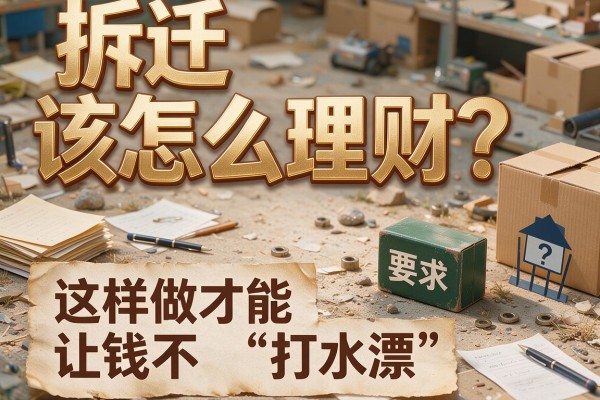 拆迁该怎么理财？这样做才能让钱不“打水漂”