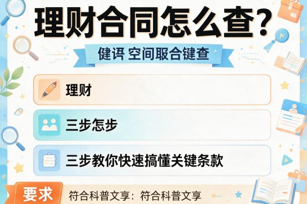理财合同怎么查？三步教你快速搞懂关键条款
